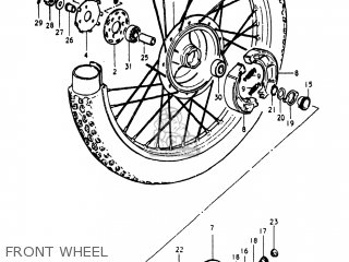 FRONT WHEEL - TS250 1980 (T) USA (E03)