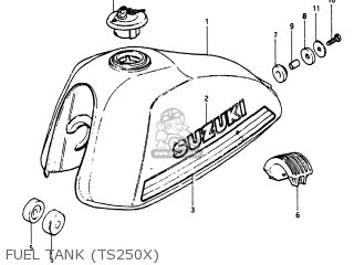FUEL TANK (TS250X) - TS250 1980 (T) USA (E03)