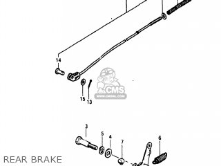 REAR BRAKE - TS250 1980 (T) USA (E03)