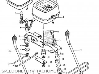SPEEDOMETER - TACHOMETER - TS250 1980 (T) USA (E03)