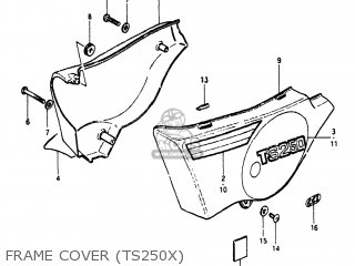 FRAME COVER (TS250X) - TS250 1981 (X) USA (E03)