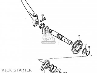 KICK STARTER - TS250 1981 (X) USA (E03)
