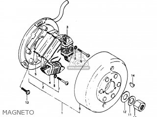 MAGNETO - TS250 1981 (X) USA (E03)