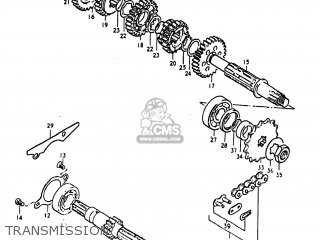 TRANSMISSION - TS250 1981 (X) USA (E03)