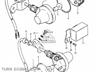 TURN SIGNAL LAMP - TS250 1981 (X) USA (E03)