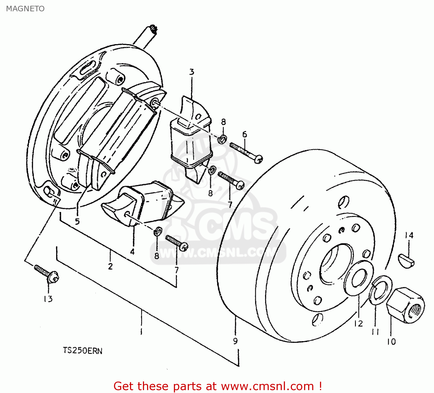 MAGNETO TS250ER 1979 (N) (E01 E02 E04 E16 E18 E22 E24 E39)