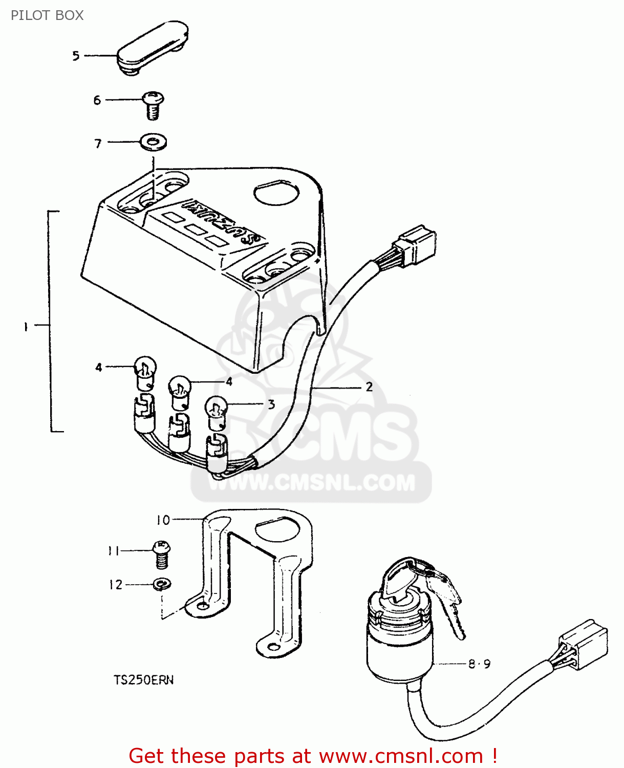PILOT BOX TS250ER 1979 (N) (E01 E02 E04 E16 E18 E22 E24 E39)