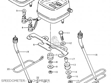 SPEEDOMETER- TACHOMETER - TS250ER 1979 (N) (E01 E02 E04 E16 E18 E22 E24 E39)