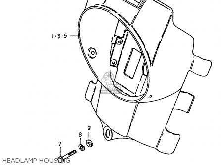 HEADLAMP HOUSING - TS250ER 1979 (N) (E01 E02 E04 E16 E18 E22 E24 E39)