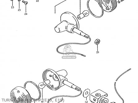 TURN SIGNAL LAMP (E16, E18) - TS250ER 1979 (N) (E01 E02 E04 E16 E18 E22 E24 E39)
