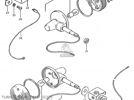 TURN SIGNAL LAMP (E22) - TS250ER 1979 (N) (E01 E02 E04 E16 E18 E22 E24 E39)