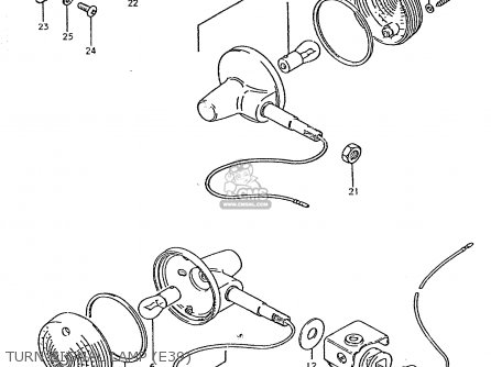 TURN SIGNAL LAMP (E39) - TS250ER 1979 (N) (E01 E02 E04 E16 E18 E22 E24 E39)