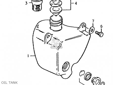 OIL TANK - TS250ER 1979 (N) (E01 E02 E04 E16 E18 E22 E24 E39)