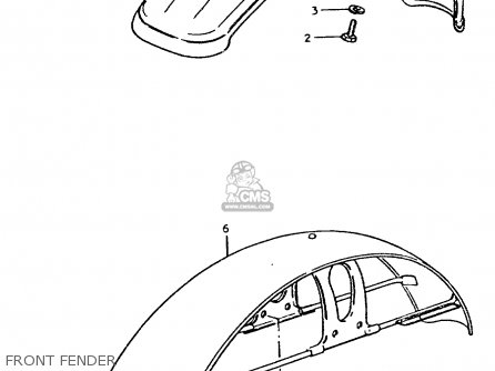 FRONT FENDER - TS250ER 1979 (N) (E01 E02 E04 E16 E18 E22 E24 E39)