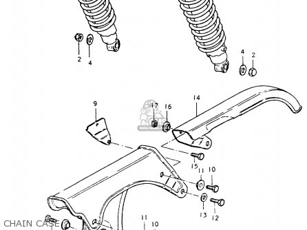 CHAIN CASE - TS250ER 1979 (N) (E01 E02 E04 E16 E18 E22 E24 E39)