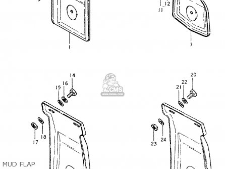 MUD FLAP - TS250ER 1979 (N) (E01 E02 E04 E16 E18 E22 E24 E39)