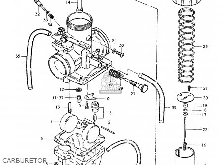 CARBURETOR - TS250ER 1979 (N) (E01 E02 E04 E16 E18 E22 E24 E39)