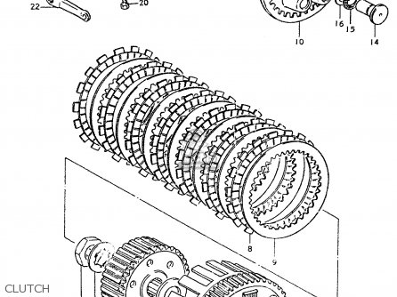 CLUTCH - TS250ER 1979 (N) (E01 E02 E04 E16 E18 E22 E24 E39)