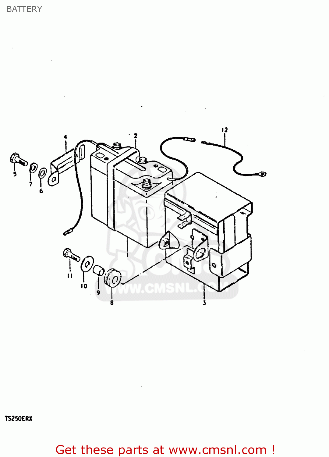 BATTERY TS250ER 1980 (T) (01 02 E04 E09 E16 E17 E18 E21 E22 E24 E30 E39)