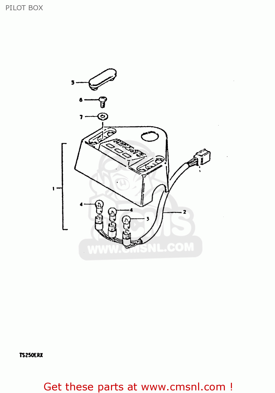 PILOT BOX TS250ER 1980 (T) (01 02 E04 E09 E16 E17 E18 E21 E22 E24 E30 E39)
