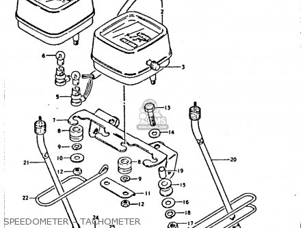 SPEEDOMETER - TACHOMETER - TS250ER 1980 (T) (01 02 E04 E09 E16 E17 E18 E21 E22 E24 E30 E39)