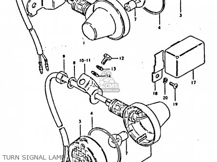 TURN SIGNAL LAMP - TS250ER 1980 (T) (01 02 E04 E09 E16 E17 E18 E21 E22 E24 E30 E39)