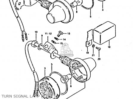 TURN SIGNAL LAMP (E2) - TS250ER 1980 (T) (01 02 E04 E09 E16 E17 E18 E21 E22 E24 E30 E39)