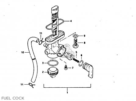 FUEL COCK - TS250ER 1980 (T) (01 02 E04 E09 E16 E17 E18 E21 E22 E24 E30 E39)