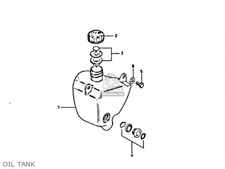 OIL TANK - TS250ER 1980 (T) (01 02 E04 E09 E16 E17 E18 E21 E22 E24 E30 E39)