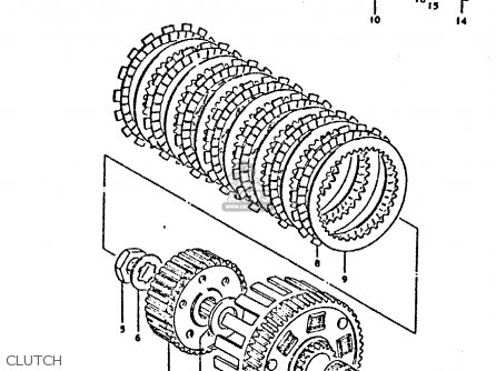 CLUTCH - TS250ER 1980 (T) (01 02 E04 E09 E16 E17 E18 E21 E22 E24 E30 E39)