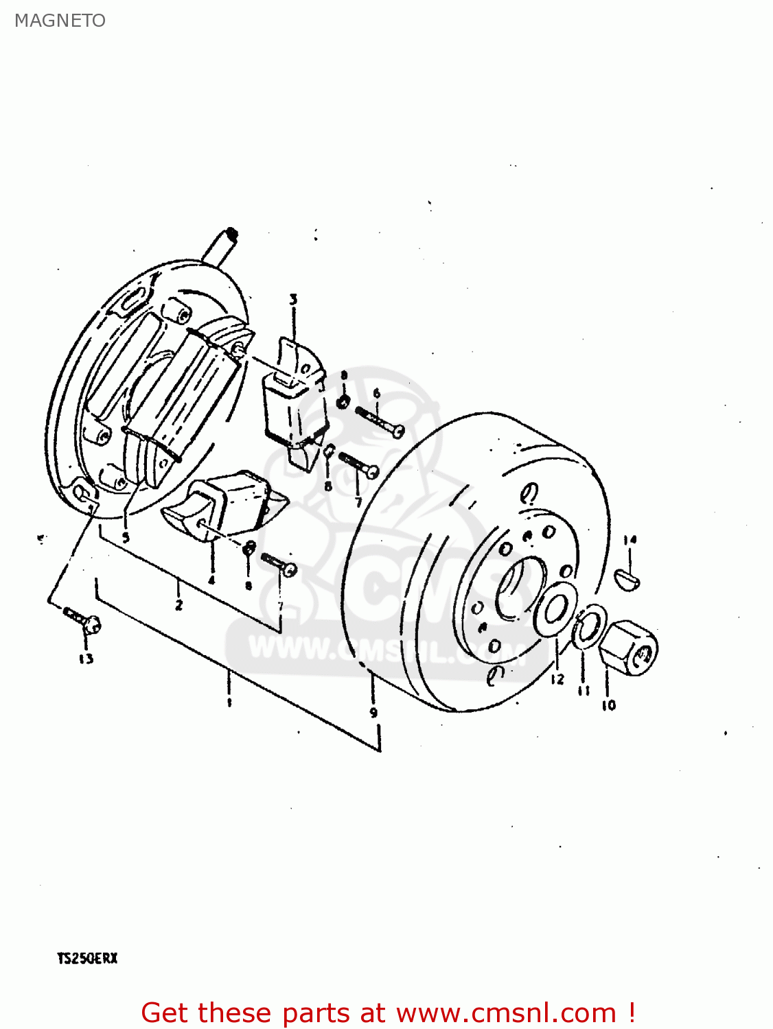 MAGNETO TS250ER 1981 (X) (E1 E2 E4 E09 E16 E17 E18 E21 E22 E24 E30 E39)
