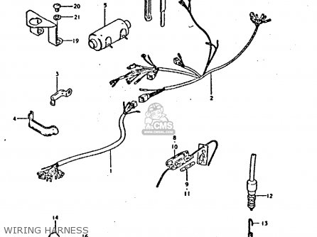 WIRING HARNESS - TS250ER 1981 (X) (E1 E2 E4 E09 E16 E17 E18 E21 E22 E24 E30 E39)