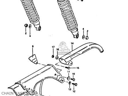 CHAIN CASE (E22) - TS250ER 1981 (X) (E1 E2 E4 E09 E16 E17 E18 E21 E22 E24 E30 E39)