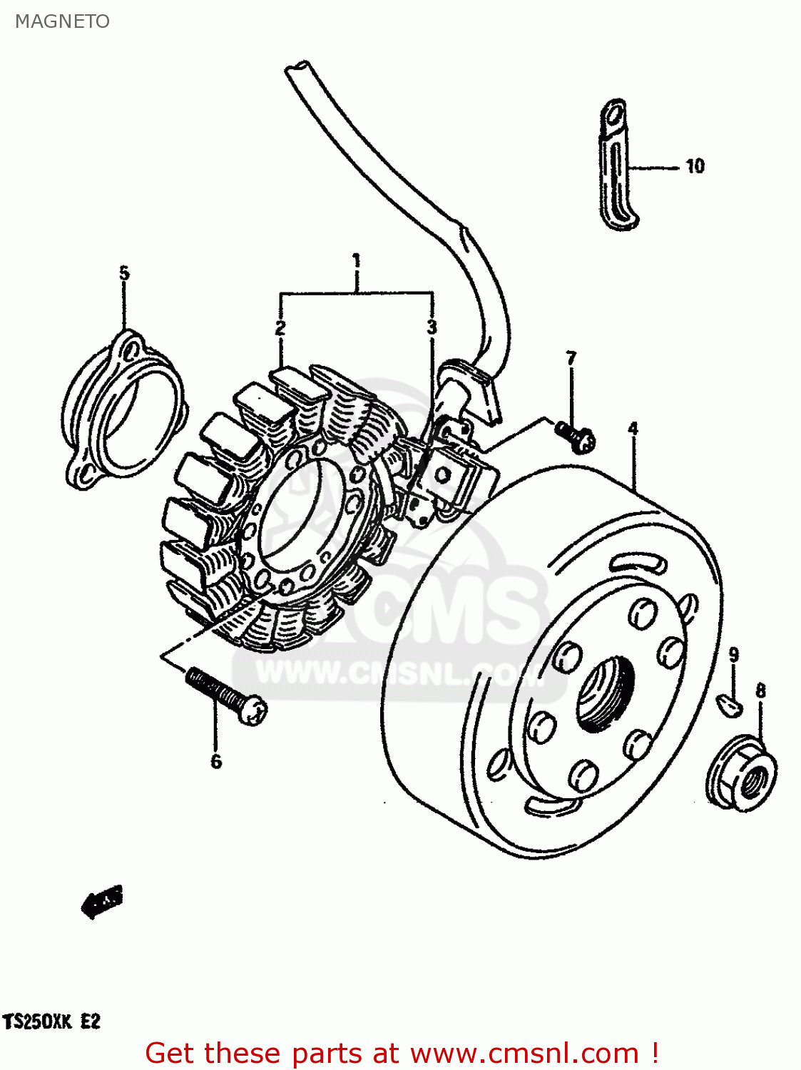 MAGNETO TS250X 1984 (E) (E01 E04 E17 E18 E21 E24)