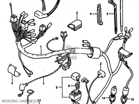 WIRING HARNESS - TS250X 1984 (E) (E01 E04 E17 E18 E21 E24)