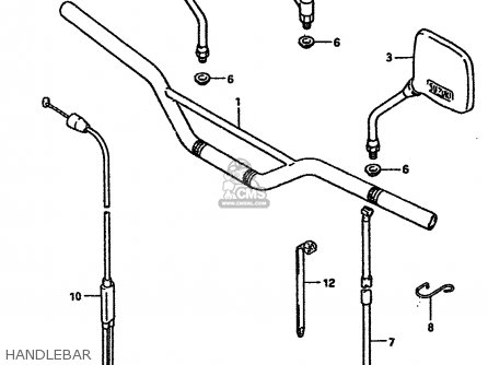 HANDLEBAR - TS250X 1984 (E) (E01 E04 E17 E18 E21 E24)
