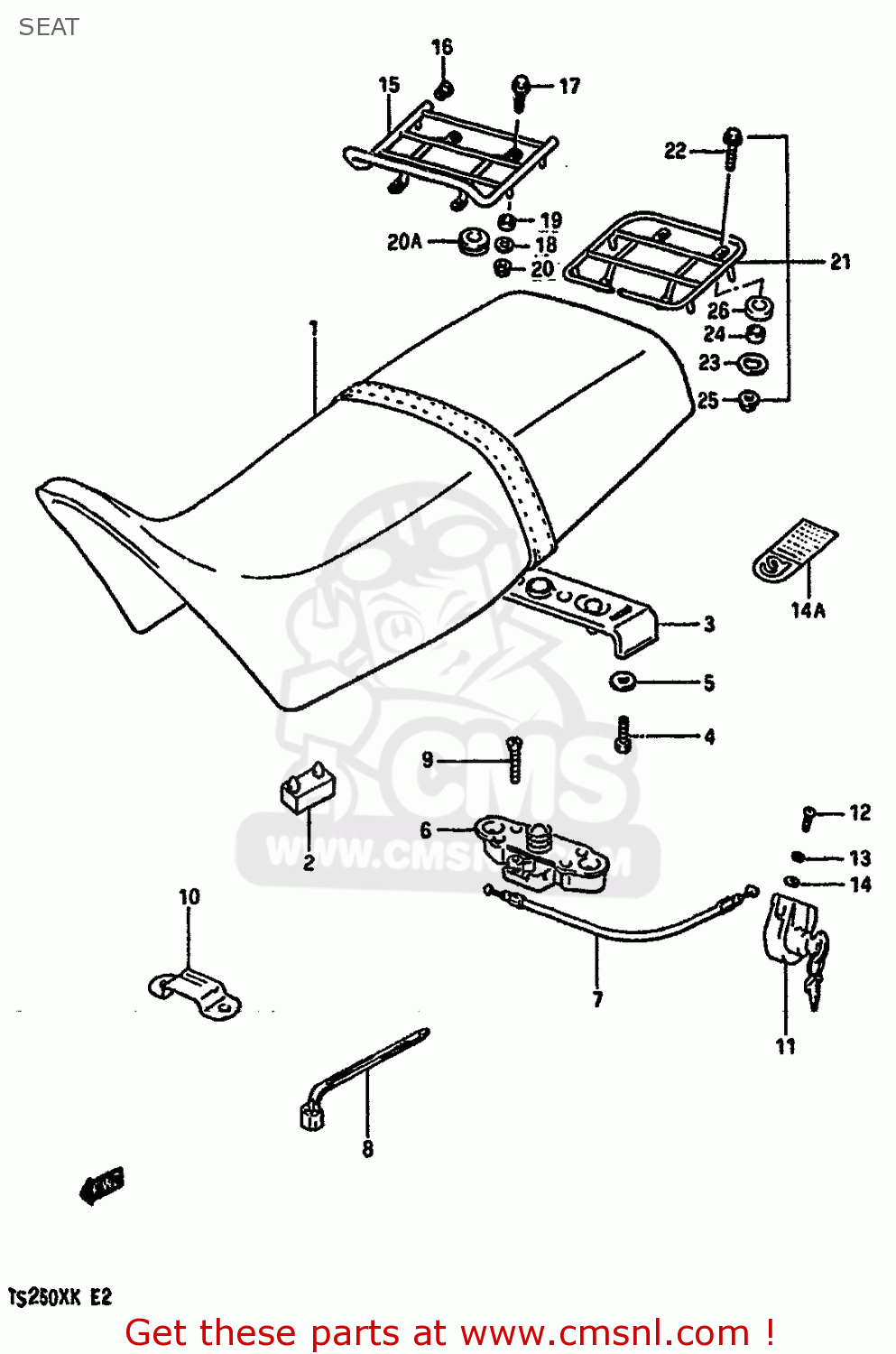 SEAT TS250X 1986 (G) (E01 E02 E04 E17 E18 E21 E22 E24)