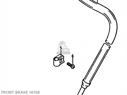 FRONT BRAKE HOSE - TS250X 1986 (G) (E01 E02 E04 E17 E18 E21 E22 E24)