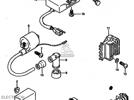 ELECTRICAL - TS250X 1987 (H) (E01 E02 E15 E16 E17 E21 E22 E24 E25)