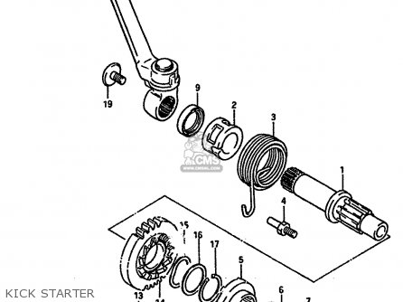 Suzuki TS250X 1988 (J) (E02 E15 E16 E17 E21 E22 E24) parts