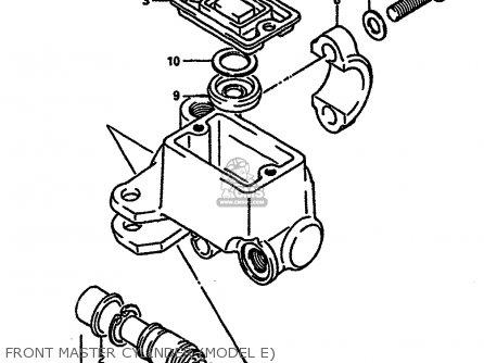 FRONT MASTER CYLINDER (MODEL E) - TS250X 1989 (K) (E02 E16 E21 E22 E24)