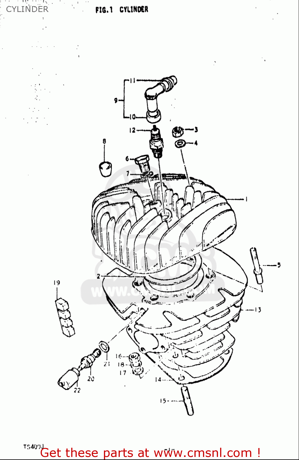 CYLINDER TS400 1972 (J) USA (E03)