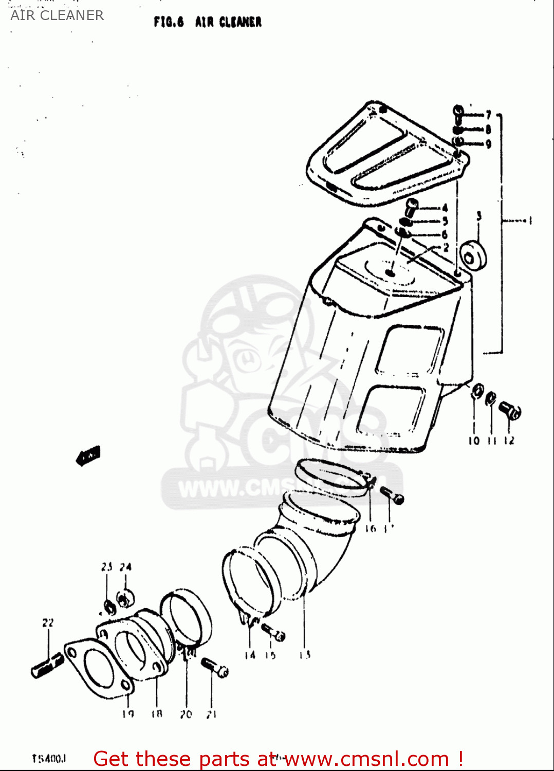 AIR CLEANER TS400 1972 (J) USA (E03)