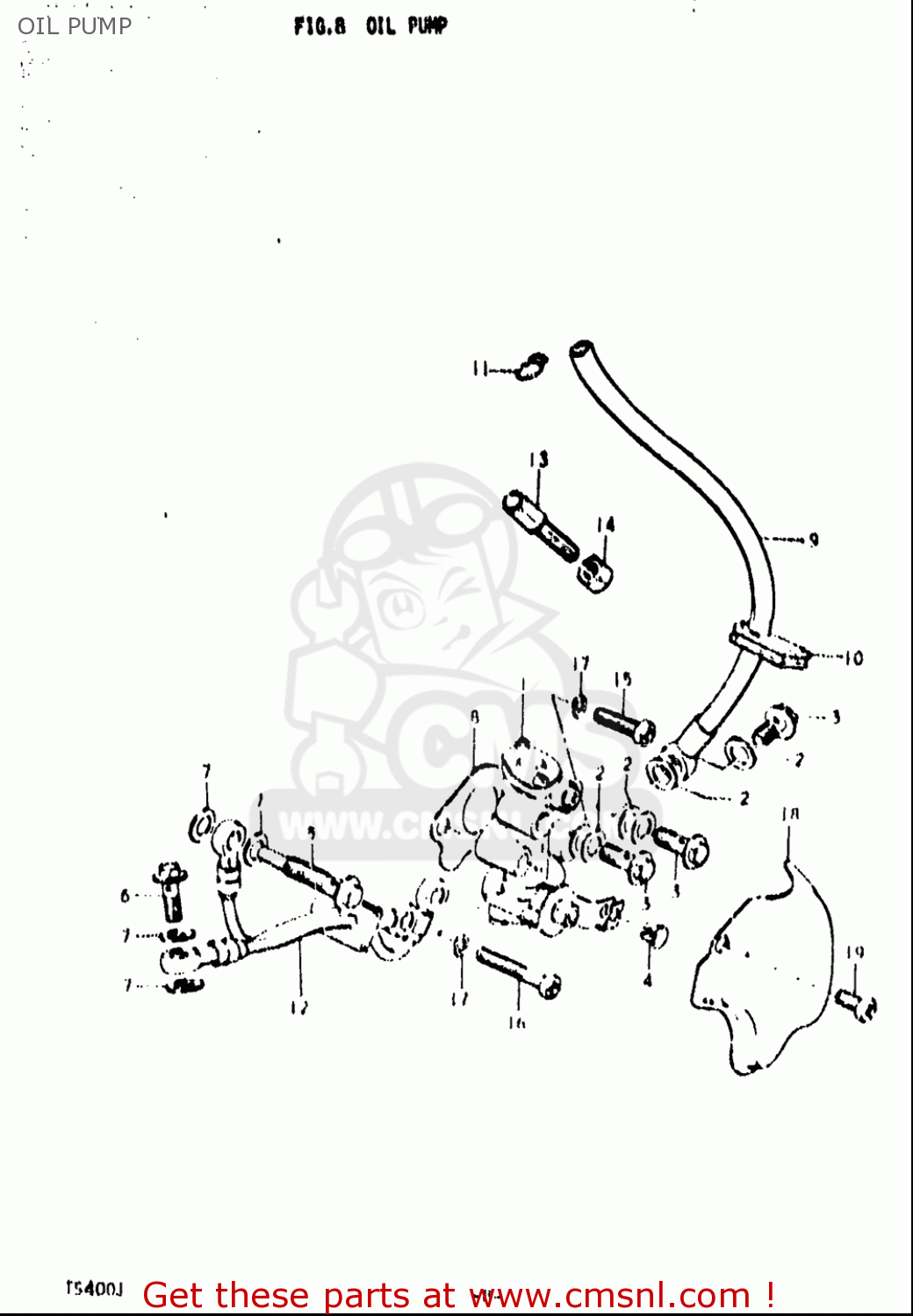 OIL PUMP TS400 1972 (J) USA (E03)