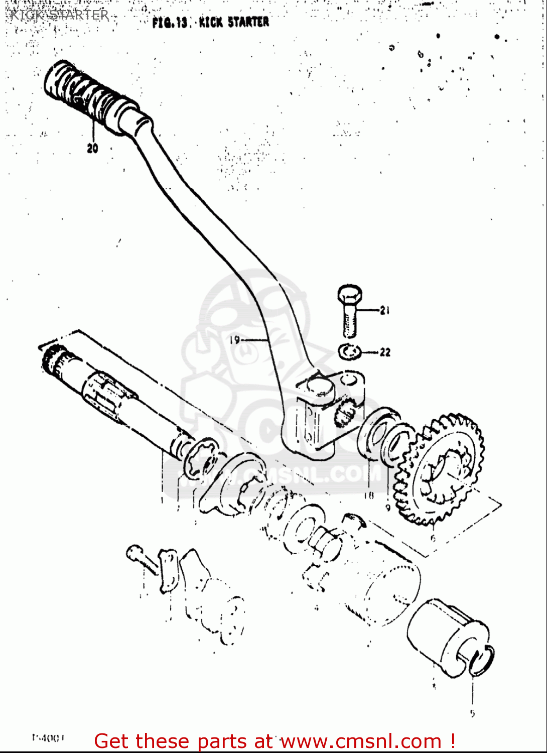 KICK STARTER TS400 1972 (J) USA (E03)