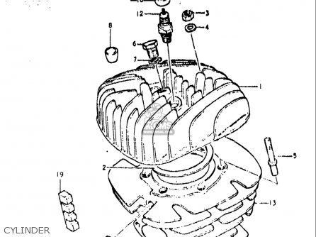CYLINDER - TS400 1972 (J) USA (E03)