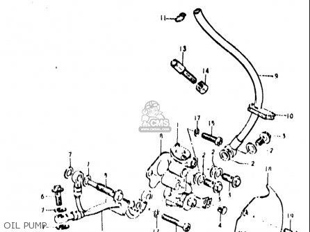 OIL PUMP - TS400 1972 (J) USA (E03)