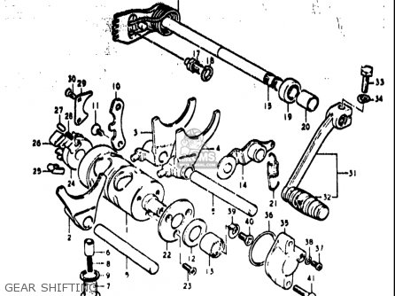 GEAR SHIFTING - TS400 1972 (J) USA (E03)