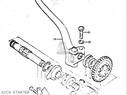 KICK STARTER - TS400 1972 (J) USA (E03)