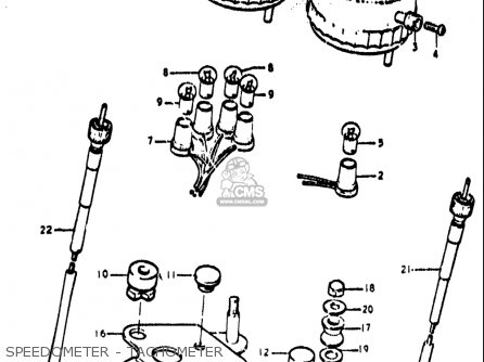 SPEEDOMETER - TACHOMETER - TS400 1972 (J) USA (E03)